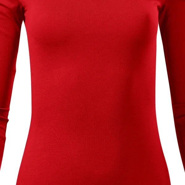 Naiste pikkade varrukatega T-särk - Kergelt liibuv lõige