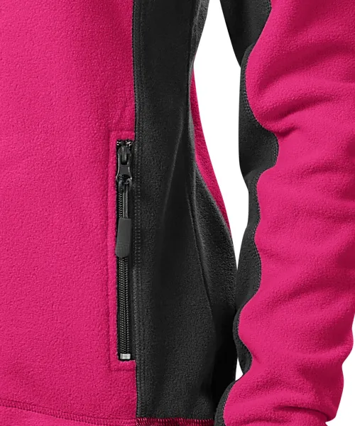 Naiste fliisist kontrastjope - Praktilised taskud lukuga