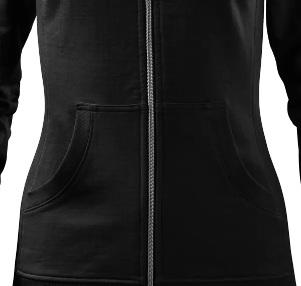 Naiste dressipluus ilma kapuutsita - Kooniline lõige küljeõmblustega