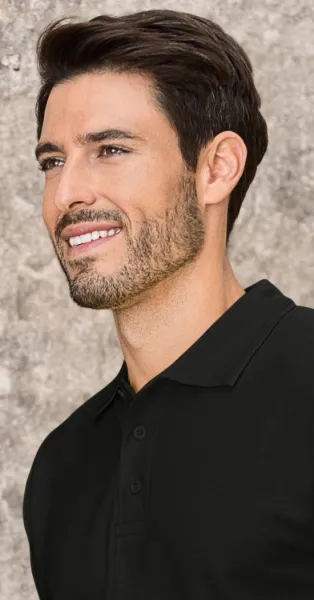 Meeste lahtine polosärk - 3 nupuga kinnitus