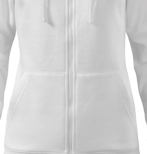 Naiste kapuutsiga dressipluus - Kooniline lõige küljeõmblustega