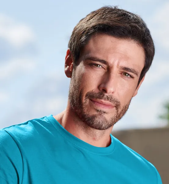 Meeste lihtne T-särk - Klassikaline ümar kaelus