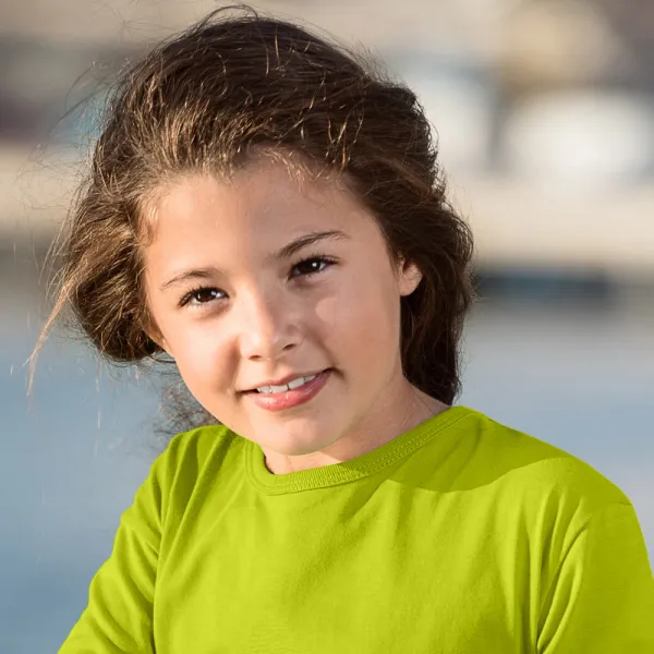 Laste pikkade varrukatega T-särk - Klassikaline ümar kaelus