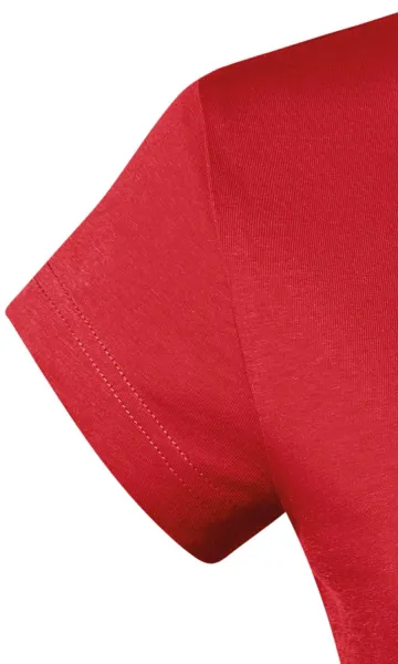 Naiste slim fit V-kaelusega T-särk - Väga lühikesed varrukad