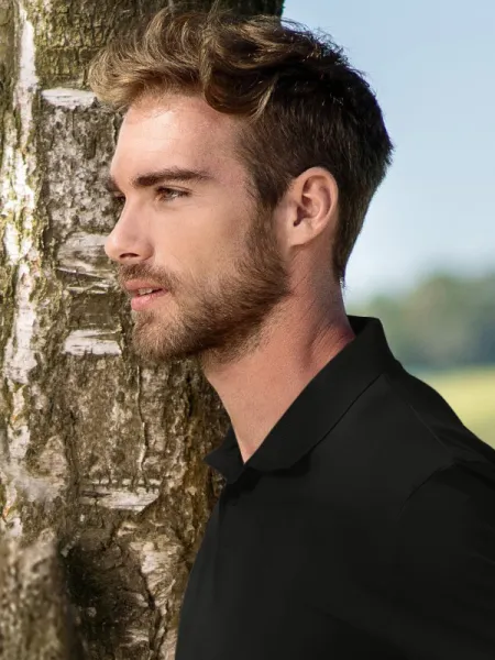 Meeste lihtne polosärk - 2 nööbiga kinnitus