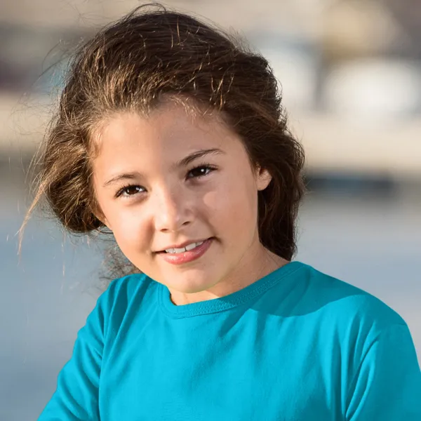 Laste pikkade varrukatega T-särk - Klassikaline ümar kaelus