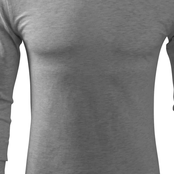 Meeste pikkade varrukatega T-särk - Kergelt liibuv lõige